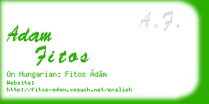 adam fitos business card