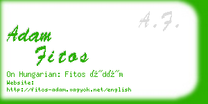 adam fitos business card